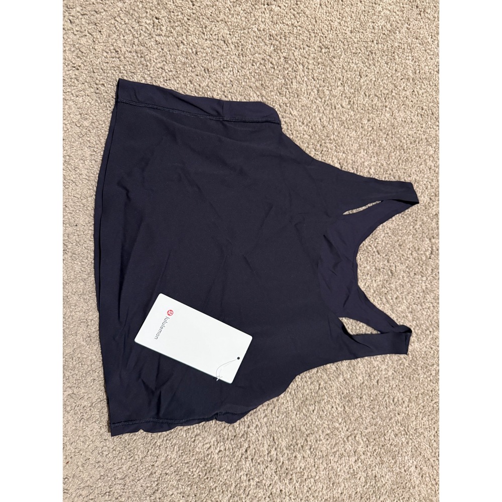 Lululemon Fast and Free Tank Midnight Navy Nulux Racerback XL LW1BSHS